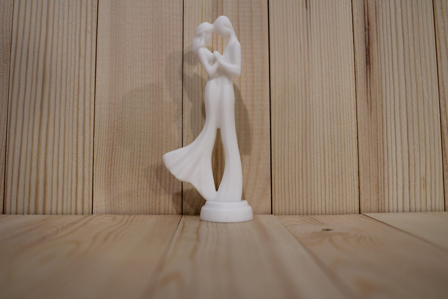 3D Printed Dancing Lovers Figurine | Minimalist Couple Statue | Romantic Home Decor