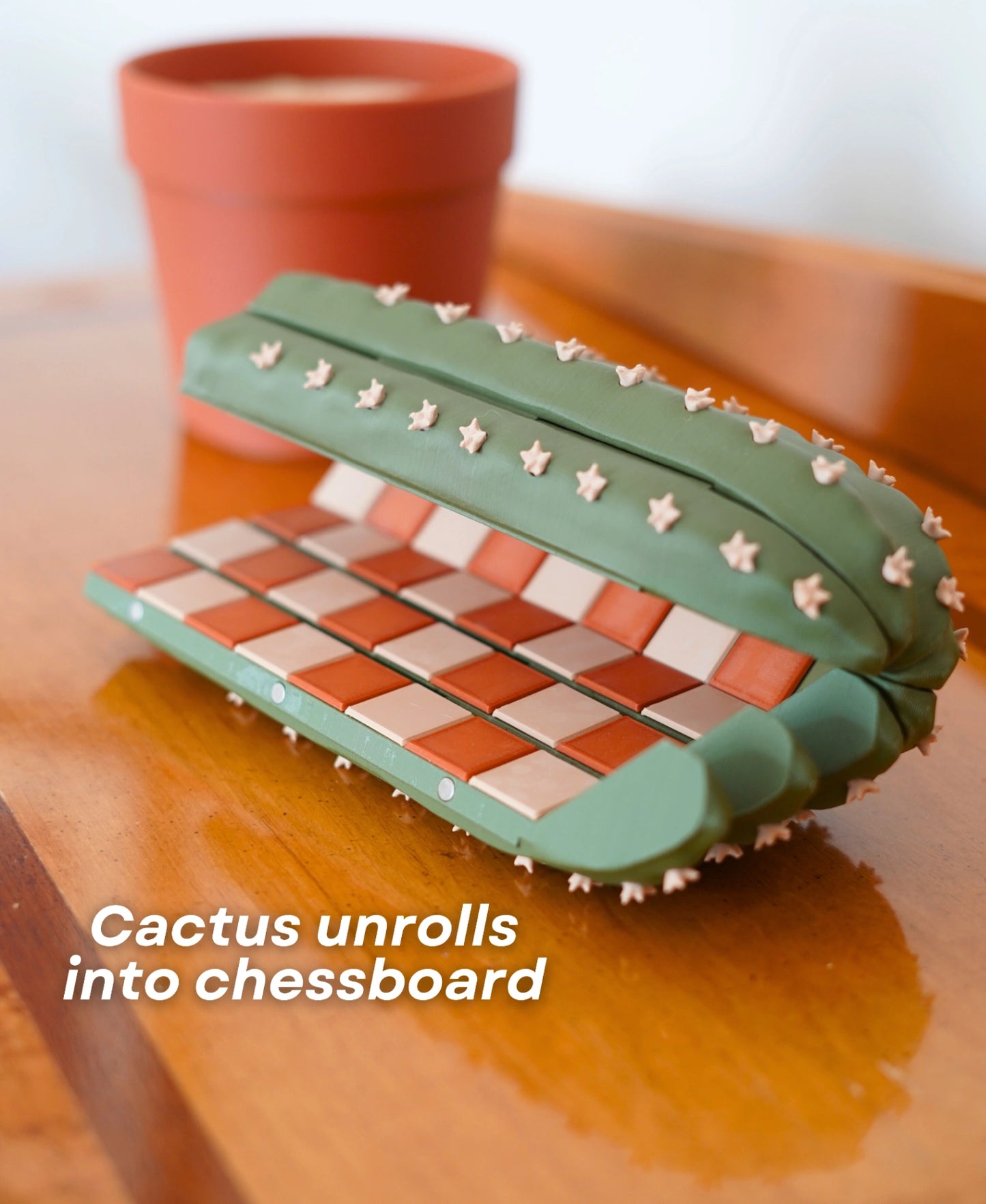 Cacti Chess Set | Desert-Inspired Chess Board & Pieces | 3D Printed Chess Game | Unique Gift for Chess Lovers | Home Decor