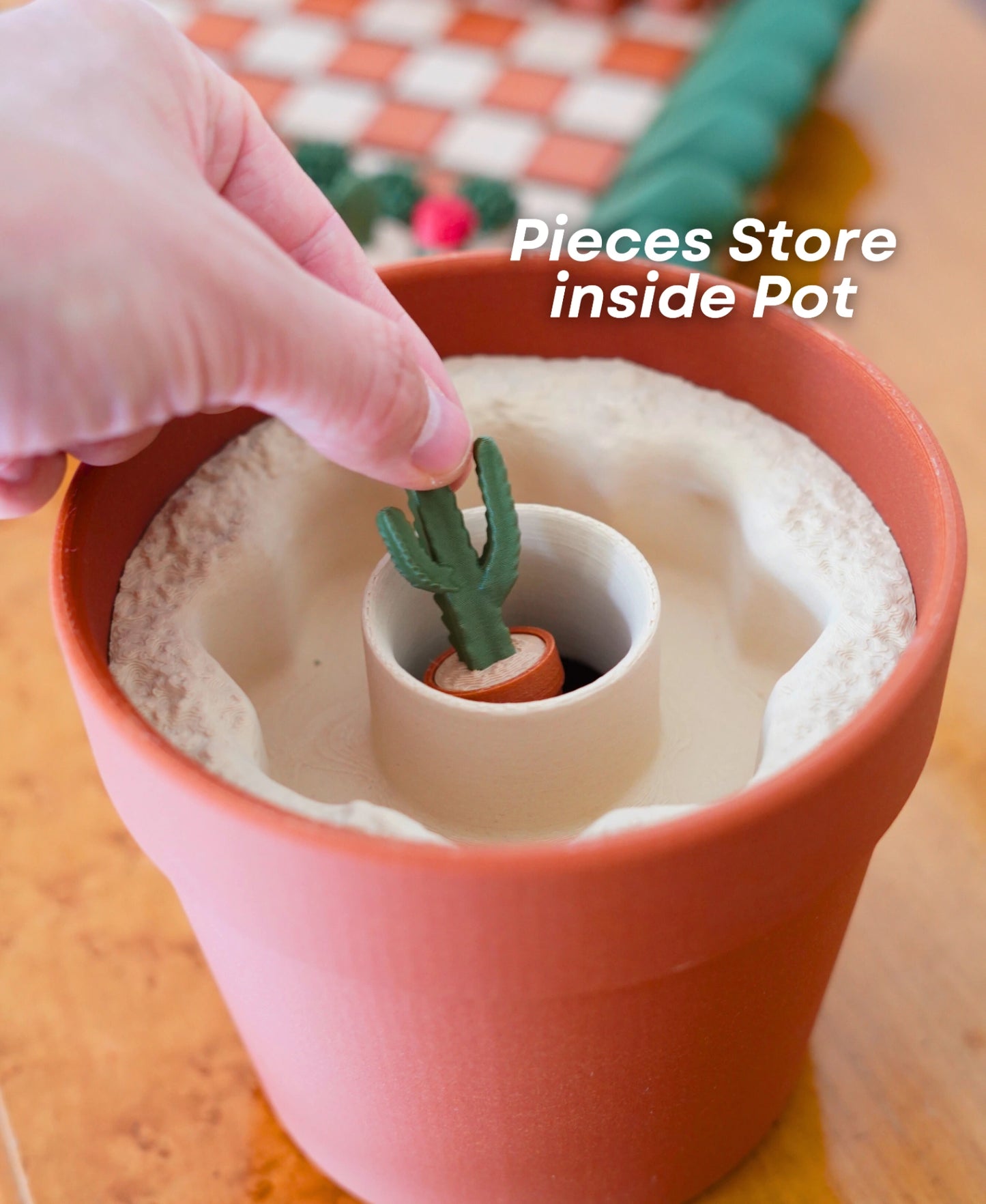 Cacti Chess Set | Desert-Inspired Chess Board & Pieces | 3D Printed Chess Game | Unique Gift for Chess Lovers | Home Decor