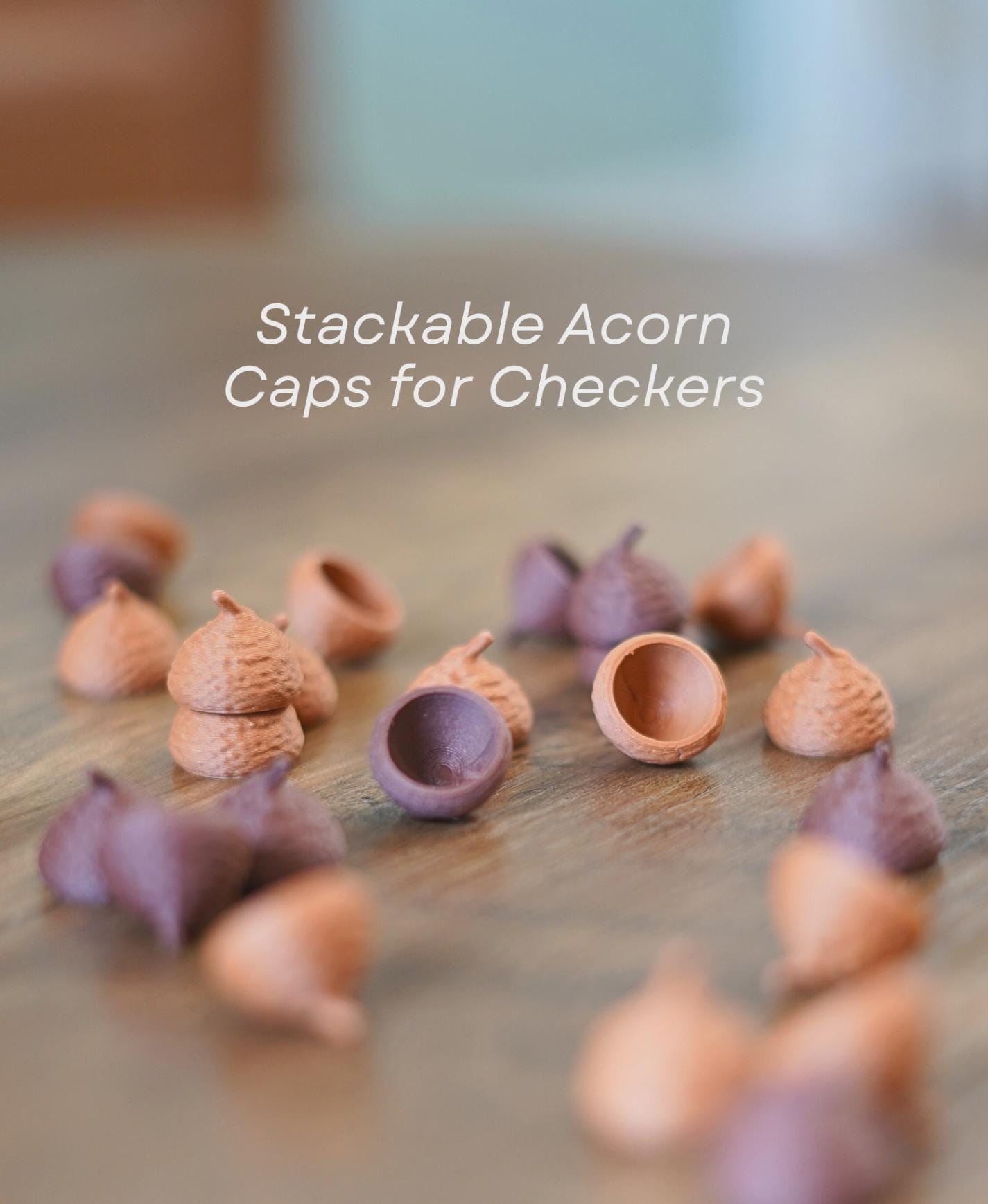 Forest Chess Set by ForgeCore | Nature-Inspired Chess Board & Pieces | 3D Printed Strategy Game | Gift for Chess Lovers