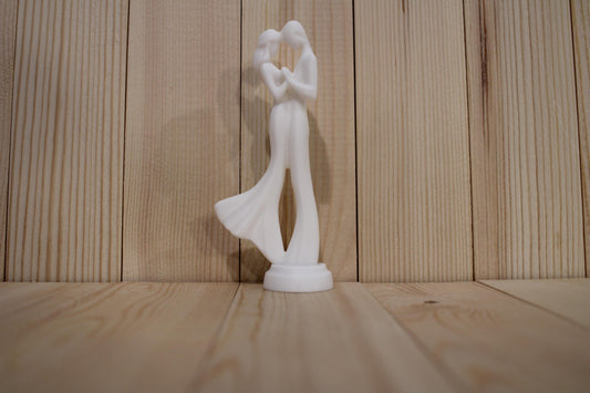 3D Printed Dancing Lovers Figurine | Minimalist Couple Statue | Romantic Home Decor